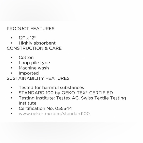 The big one 6 pk Dahlia Collection washcloths - Picture 5 of 5